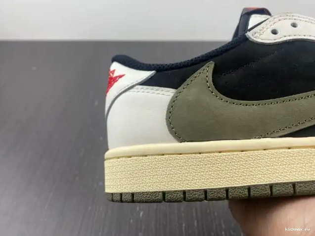 Rep Kickmax Olive Jordan Scott Low Travis Air x 1 WMNS DZ4137-106 OG 0513